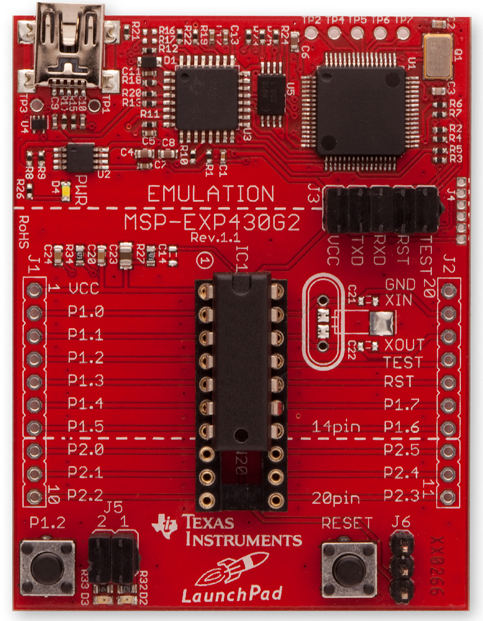 MSP430 Launchpad Programador de microcontroladores Texas Instrumets - Electronilab