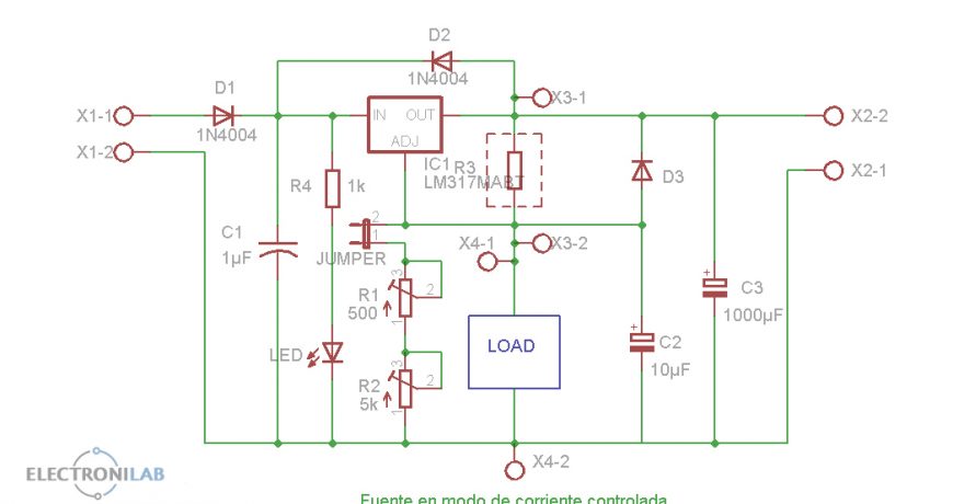 Mini-Fuente Regulada de Voltaje con LM317 • Electronilab