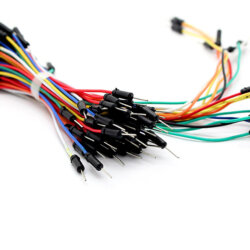 60 Cables conectores para protoboard macho-macho