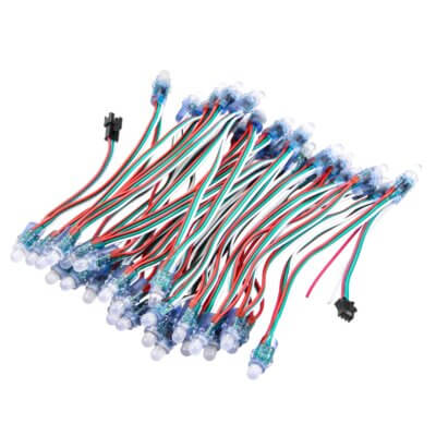 50 x LED RGB Pixels 12mm Difusos - WS2811 IP68 12V