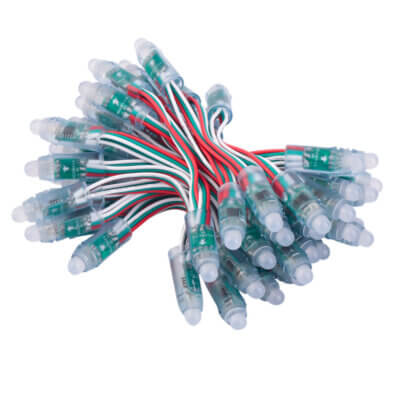 50 x LED RGB Pixels 12mm Difusos - WS2811 IP68 12V - Image 2
