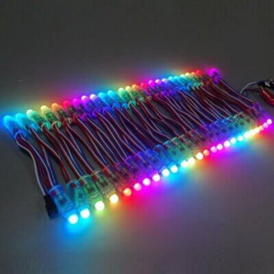 50 x LED RGB Pixels 12mm Difusos - WS2811 IP68 12V - Image 3