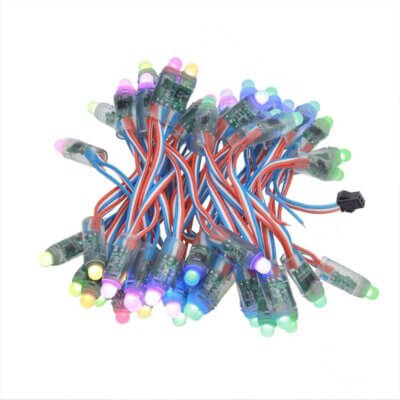 50 x LED RGB Pixels 12mm Difusos - WS2811 IP68 12V - Image 4