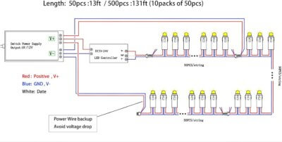 50 x LED RGB Pixels 12mm Difusos - WS2811 IP68 12V - Image 5