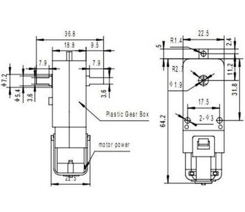 Motorreductor con caja reductora 6V 1-48 (7)