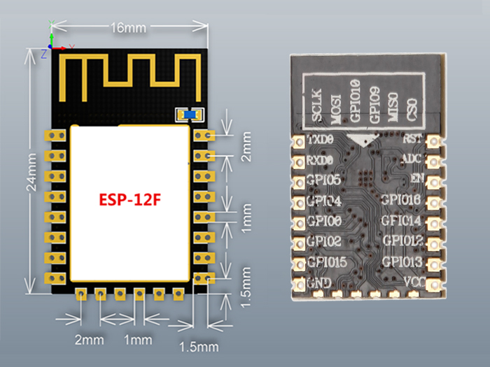 Esp8266 Esp 12f Módulo Transceptor Wifi Serial Electronilab