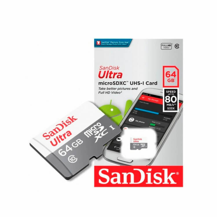 Tarjeta Micro SDXC UHS-I de 64GB Tarjeta de memoria flash Micro SD