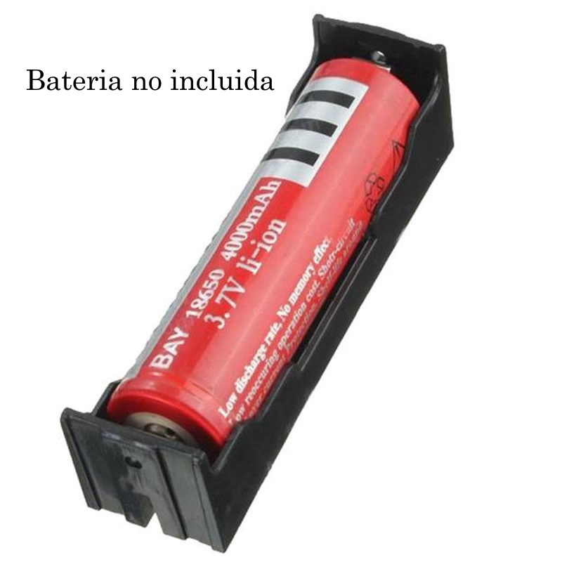 Portapilas para baterías 18650 de 3.7V