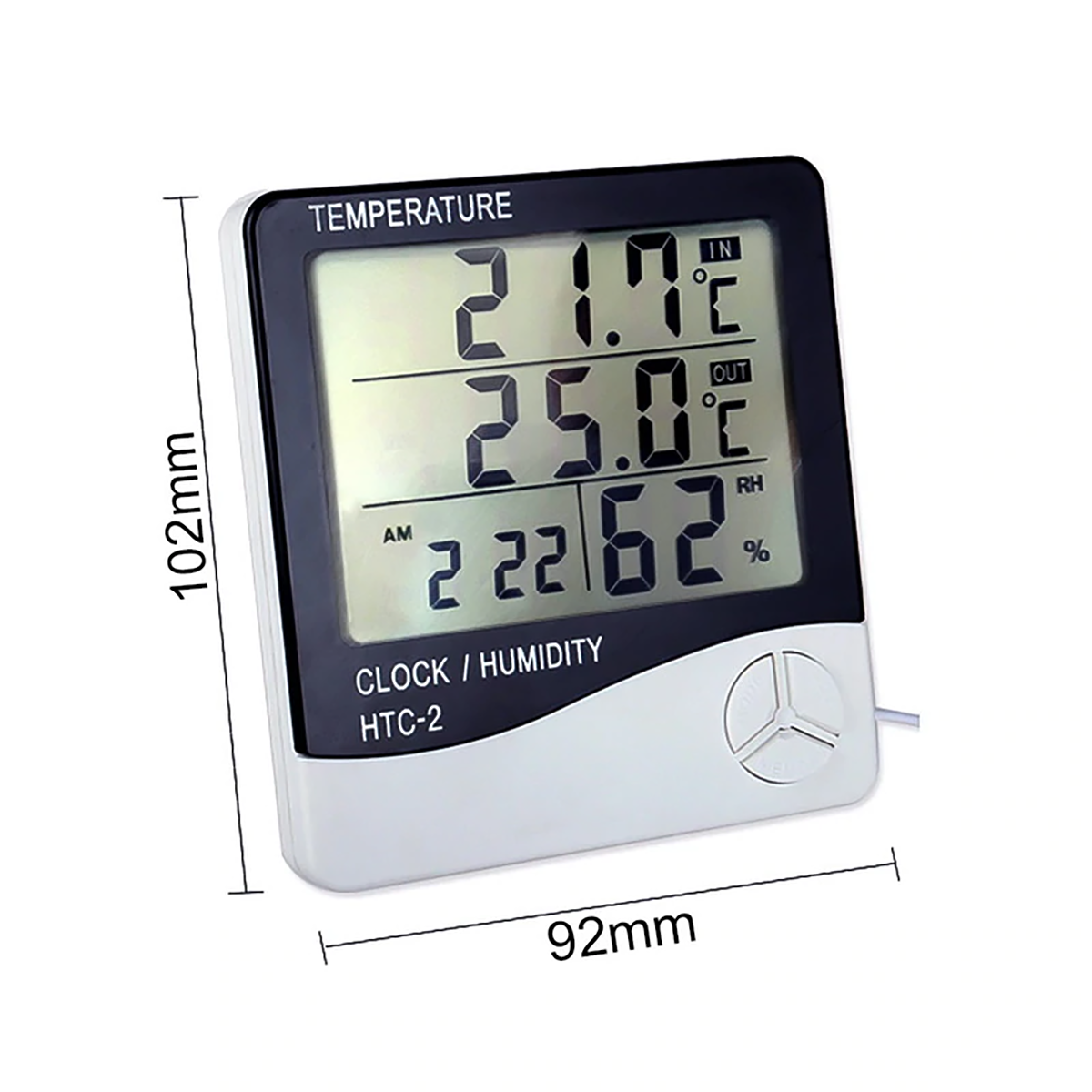 2-Pack Medidor Digital De Humedad y Temperatura Termometro Ambiental  Higrometro