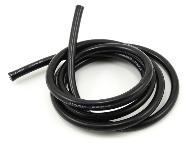 Sacrificio Paseo Árbol de tochi Cable Siliconado Negro AWG 10 1Metro - Electronilab