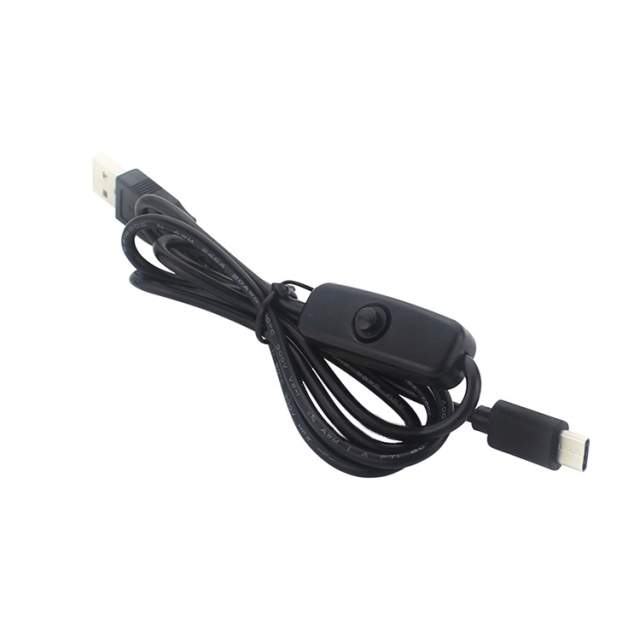 Cable USB A a USB C con botón On/Off 1 metro - Electronilab