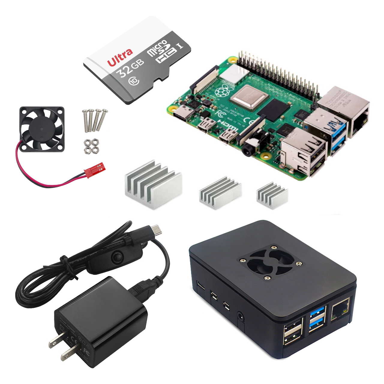 Kit Raspberry Pi 4 - 2GB RAM - Starter Pack - Kit Básico - Electronilab