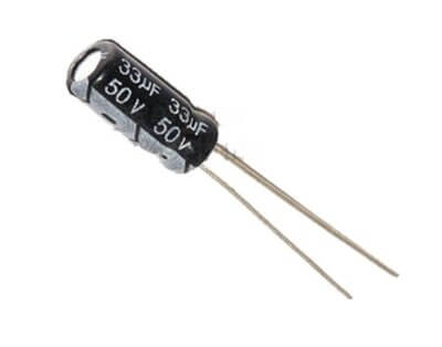 Capacitor Electrolítico De Aluminio 33uF 50V 6x8 mm