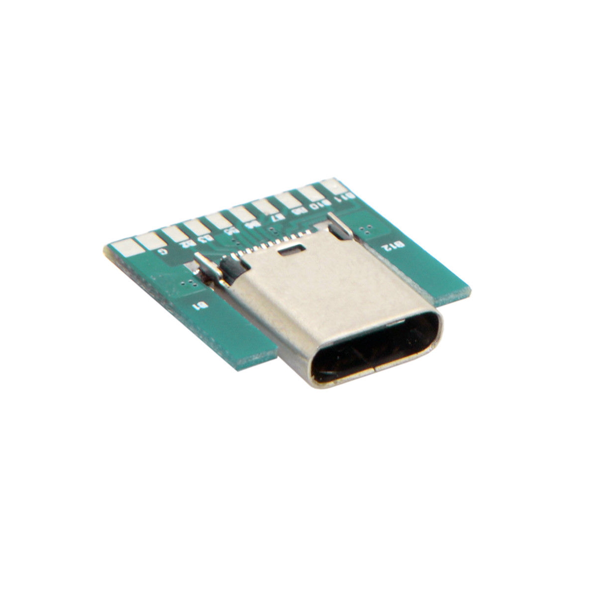 Conector USB C Hembra SMT / THM - 6 Pines - Solo Alimentación - Electronilab