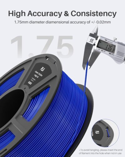 Filamento 3D PLA 1.75 mm ELEGOO 1Kg Color Azul - Image 2