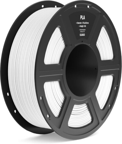 Filamento 3D PLA 1.75 mm ELEGOO 1Kg Color Blanco