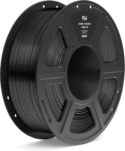 Filamento 3D PLA 1.75 mm ELEGOO 1Kg Color Negro