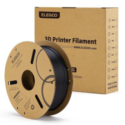 Filamento 3D PLA 1.75 mm ELEGOO 1Kg Color Negro - Image 2
