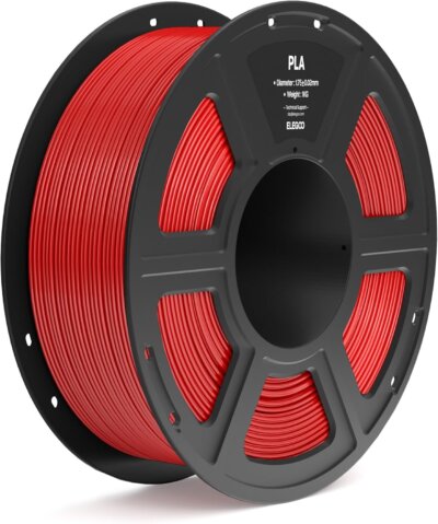 Filamento 3D PLA 1.75 mm ELEGOO 1Kg Color Rojo