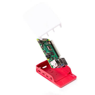 Carcasa Case Caja Oficial Raspberry Pi 4 Blanco Rojo - Image 5