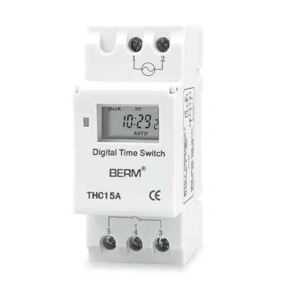 Temporizador Programable Con Pantalla LCD Digital THC15A 110VAC
