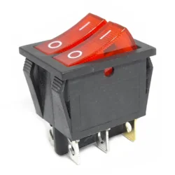 Interruptor Basculante KCD8 15A/250V 6 Pines Doble Fila