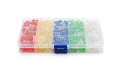 Kit de 500 LEDs de 5mm (Rojo/Amarillo/Azul/Verde/Blanco) - Image 3