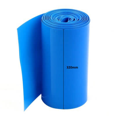 Tubo Termorretráctil PVC 1 Metro para Baterías - 320mm de Ancho