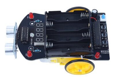 Kit Carro Inteligente con Sensor Ultrasónico Evasor de Obstáculos - Image 5