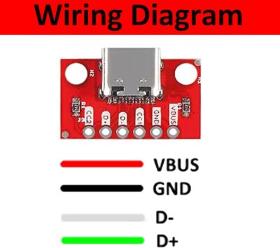 Módulo Adaptador Conector USB C DIY Hembra 6 pines - Image 3