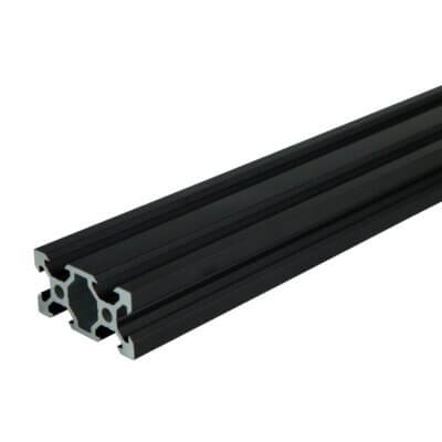 Perfil De Aluminio Estructural Negro V-Slot 2040 x 1 metro - Image 2